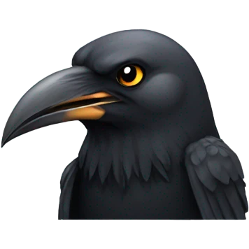 Crow with a bullet  emoji