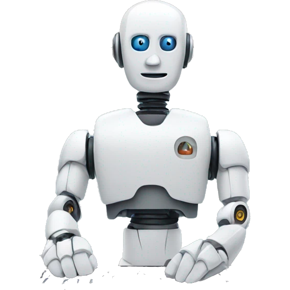 Ai robot at macbook emoji