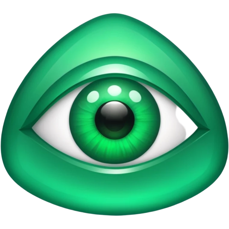 emerald with eyes  emoji