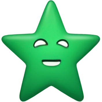 star emoji in the colour of trustpilot green emoji