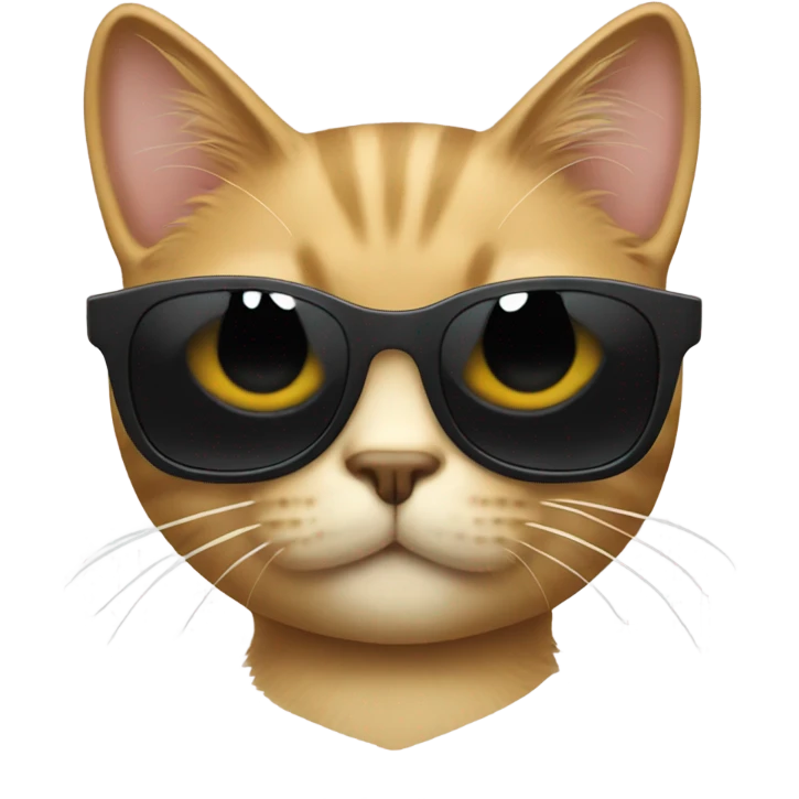a cat in black sunglasses emoji