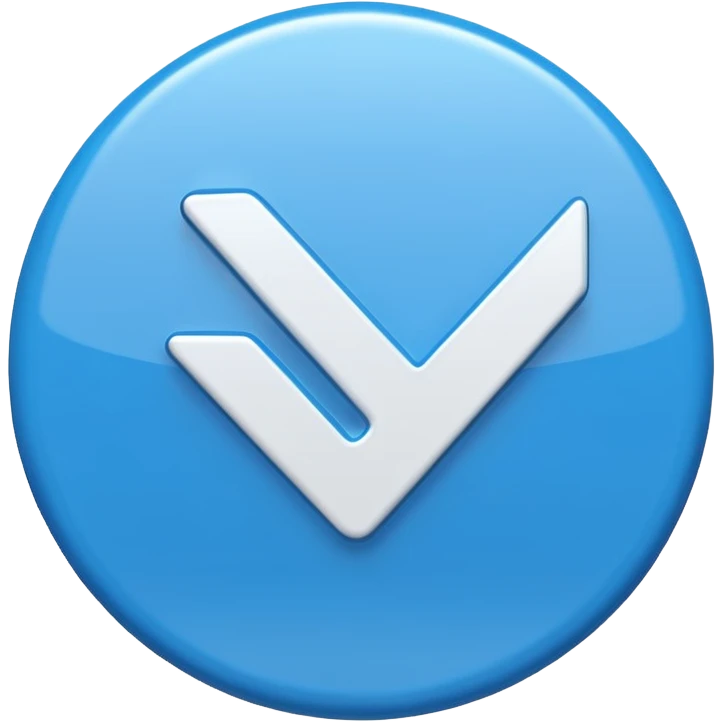 Check mark bleu emoji