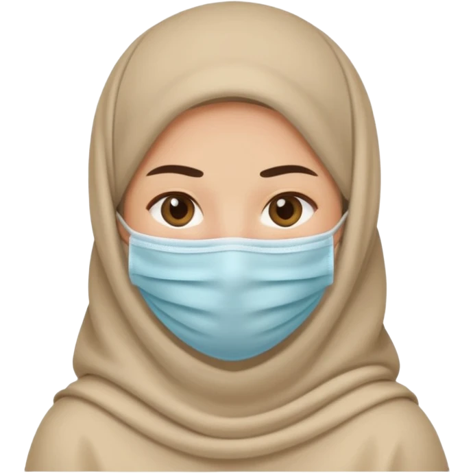 A person with cover on emoji