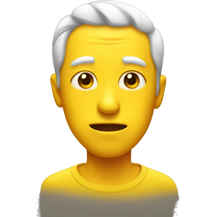Yellow emoji giving a side eye emoji