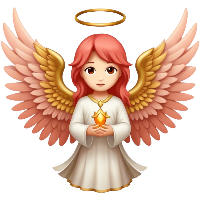 6 winged seraphim light red emoji