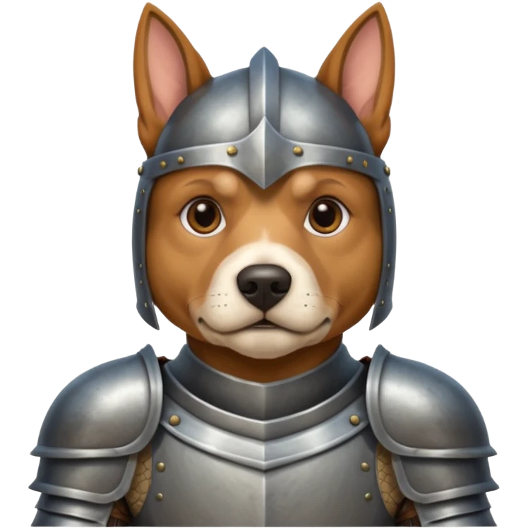 dog knight portrait emoji