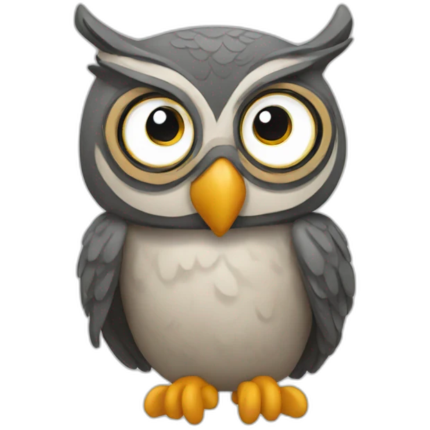 Cartoon owl emoji