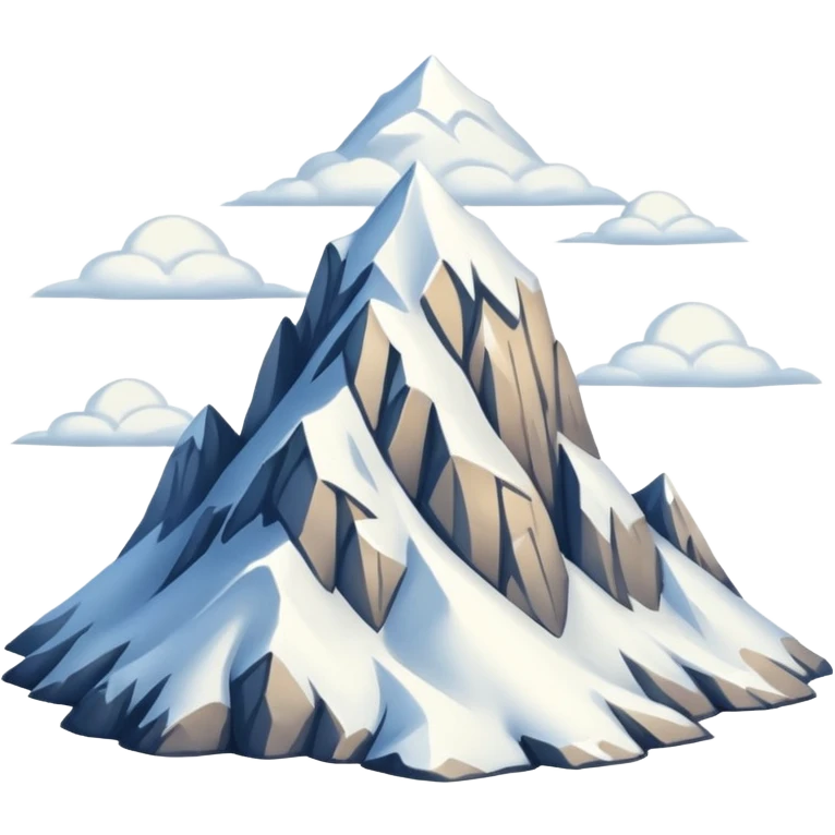 white mountain emoji