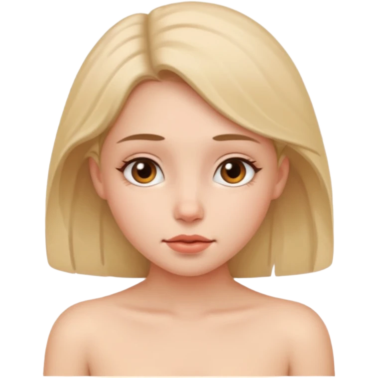 Girl without clothes emoji