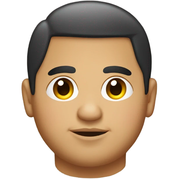 Chubby Hispanic guy in a very small car emoji