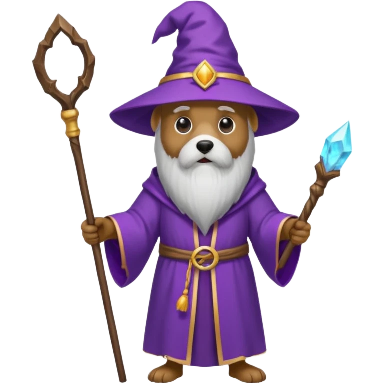 Dog wizard emoji