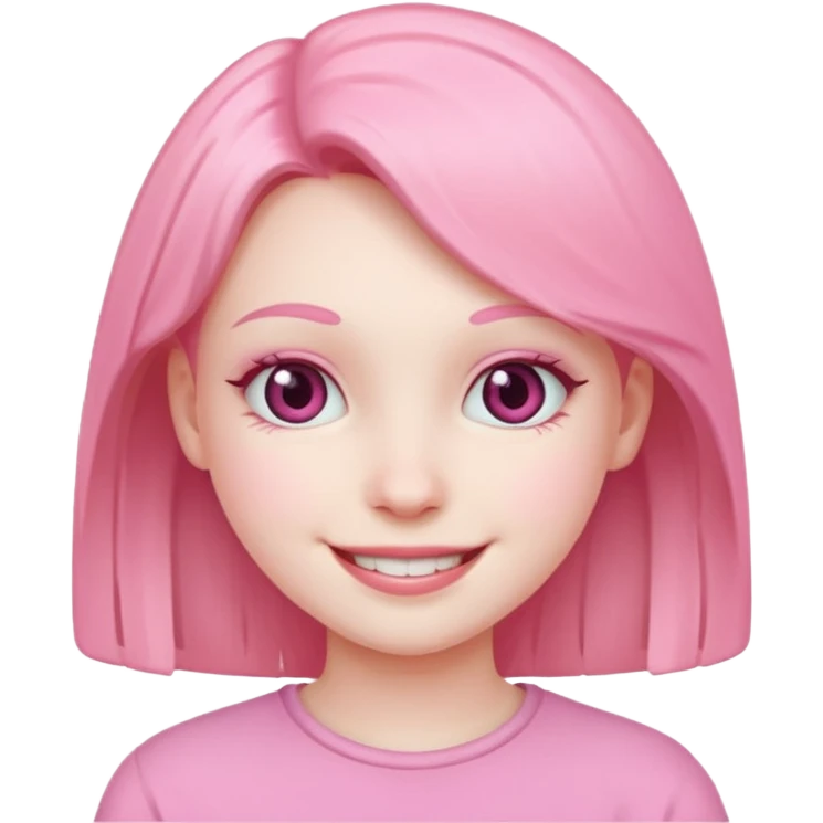 Pink girl emoji