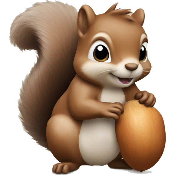 squirrel holding an acorn emoji
 emoji