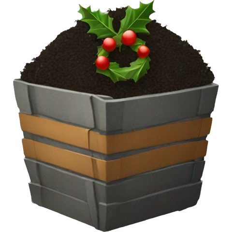Christmas compost emoji