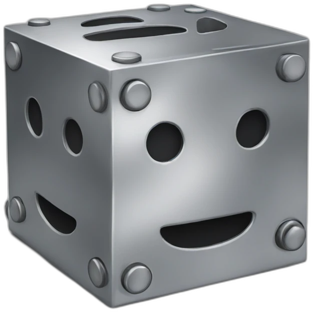 Idea-maker-in-steel-cube emoji