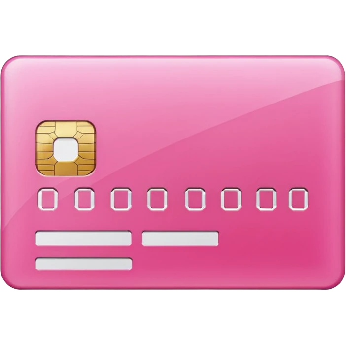 pink credit card emoji