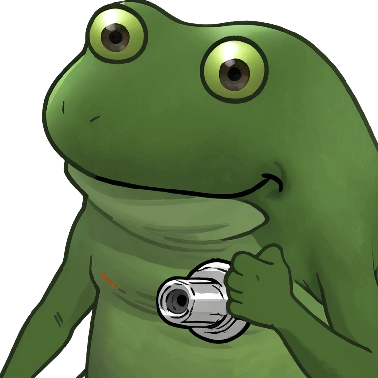 Pepe the Frog powering up like Goku emoji