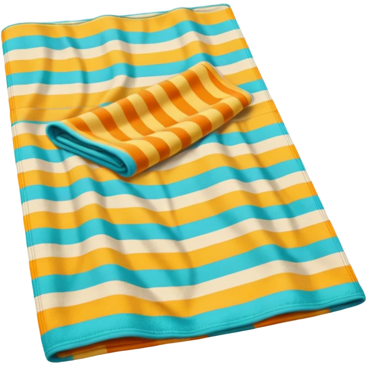 summer-themed emoji of a beach towel emoji