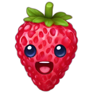 Fraise framboise myrtille emoji