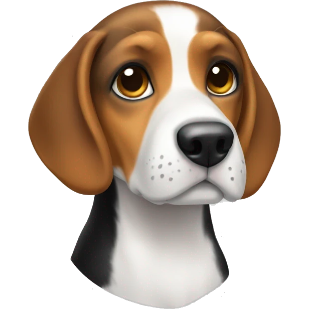 Tri color beagle emoji