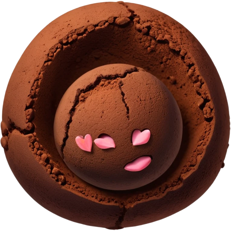 chocolate truffle emoji