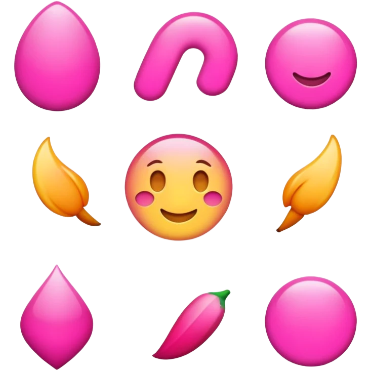 Pink  emoji