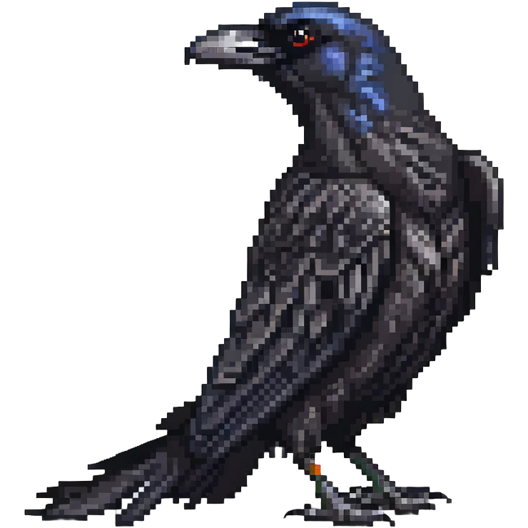 black raven bird emoji