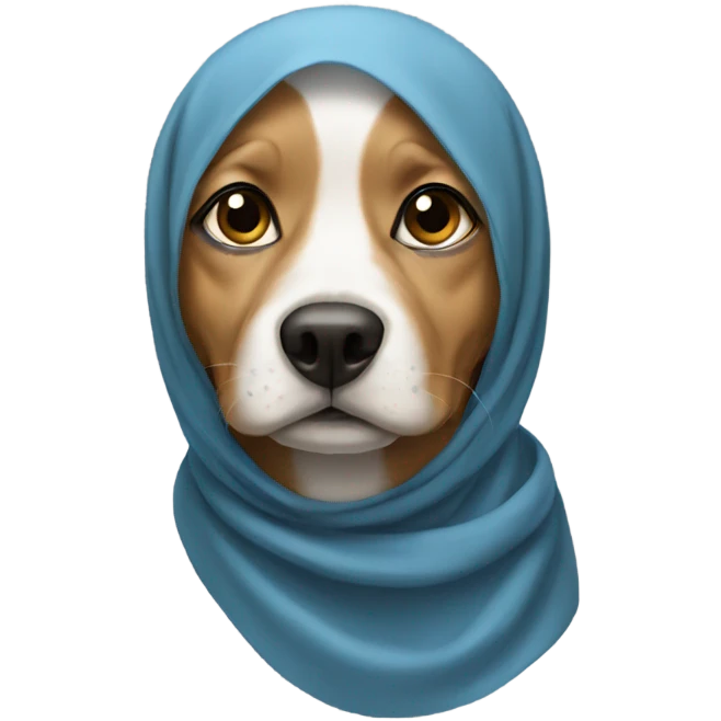Dog in hijab emoji