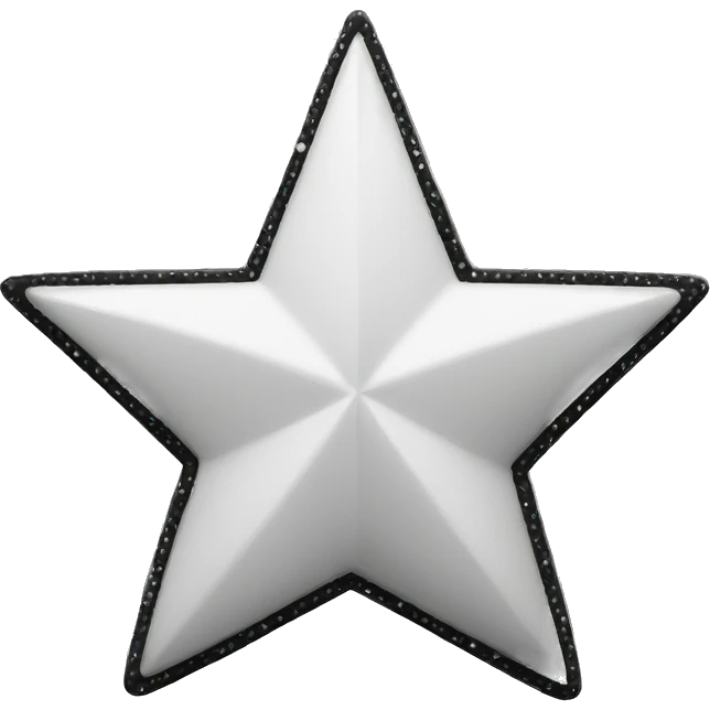 Black and White Star emoji