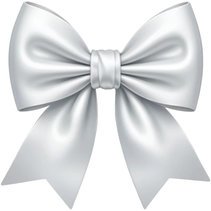 White bow emoji