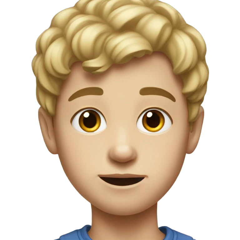 realistic portrait of a boy emoji