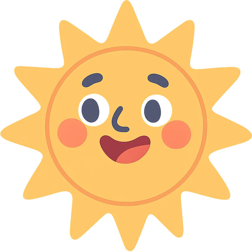 smiling sun emoji