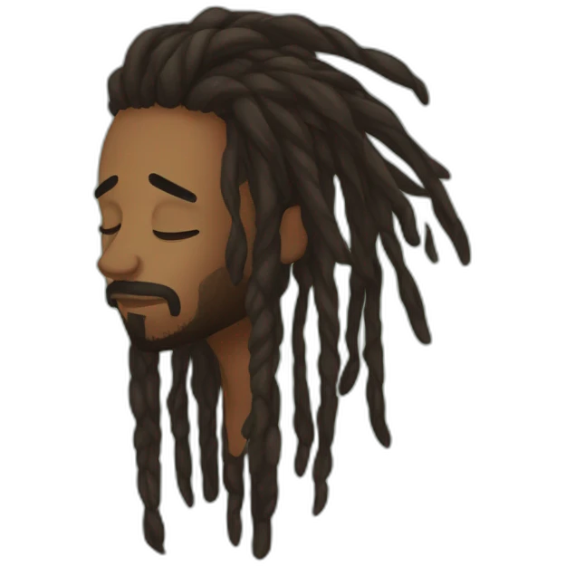 dreadhead-sleep emoji