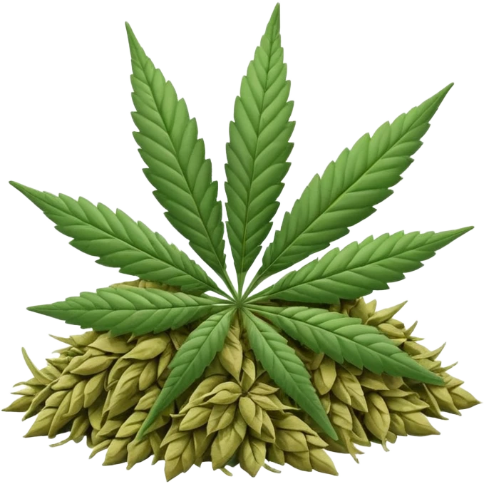 white color marijuana emoji