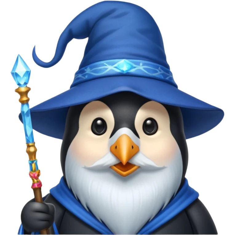 Penguin Wizard emoji