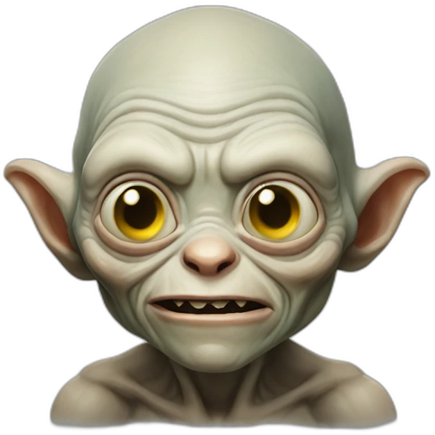 Gollum like creature emoji