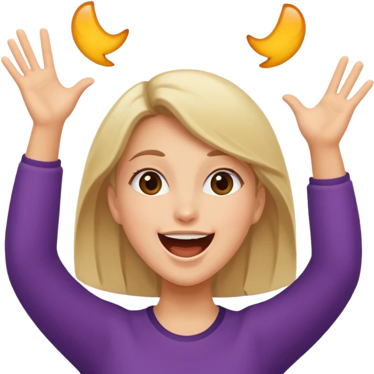Really excited girl celebrating  emoji