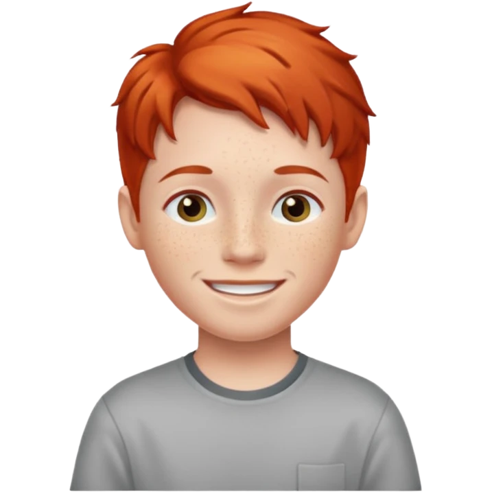 red haired kid  emoji