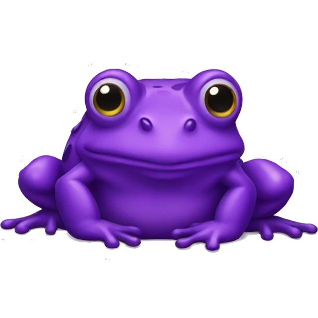 Purple frog emoji