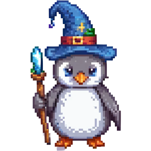 penguin wizard emoji