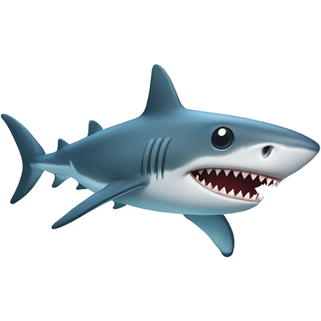 Shark with a starfish on its head  emoji