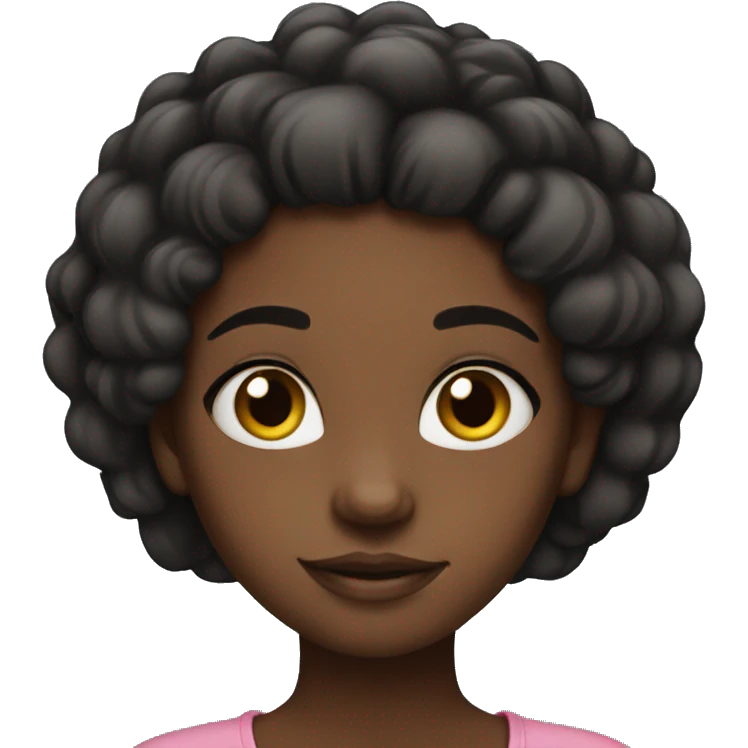 Black girl cute emoji