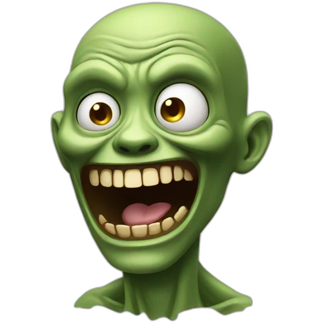 laughing zombie emoji