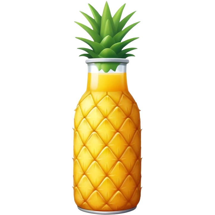Pineapple juice bottle emoji