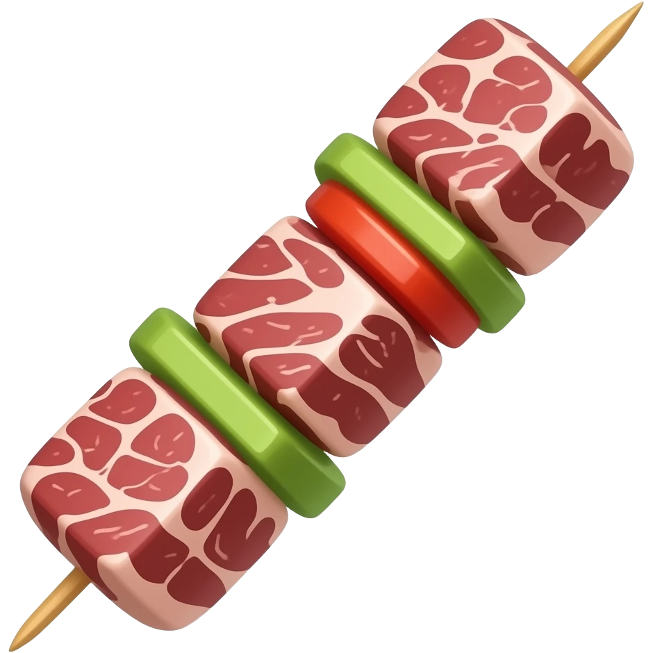мясо на шампуре emoji