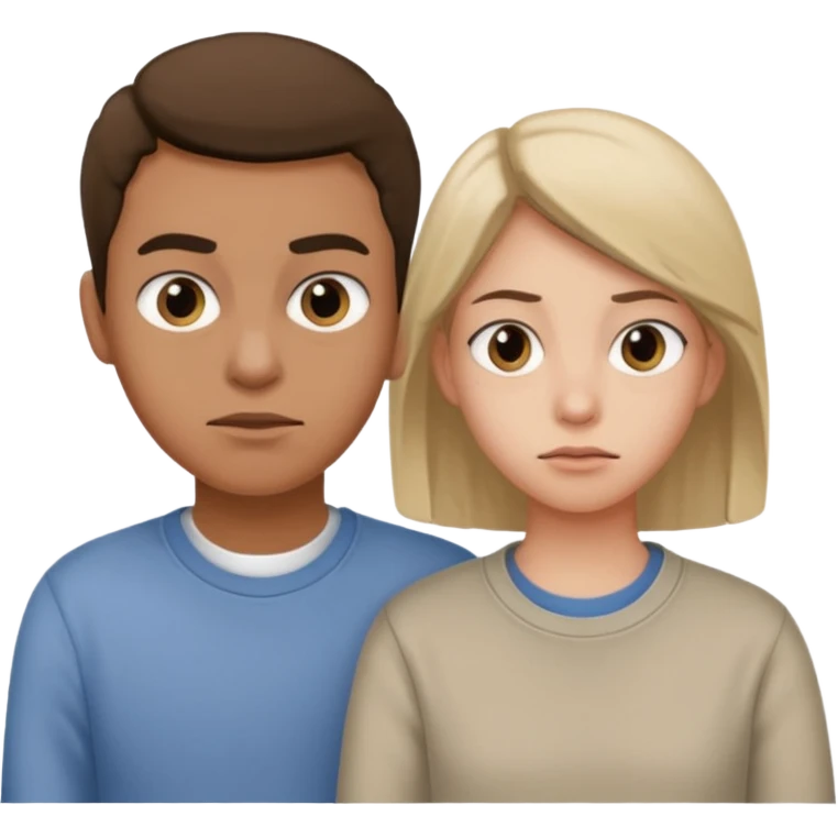 Indifference - lack of interest, concern, or sympathy - teenager rolling eyes with parent behind them emoji