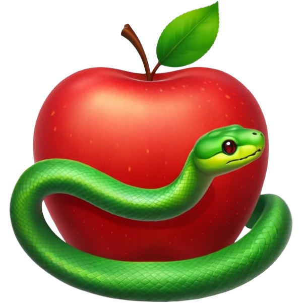 Snake apple  emoji