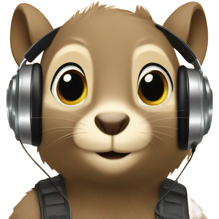 DJ squirrel ￼ emoji