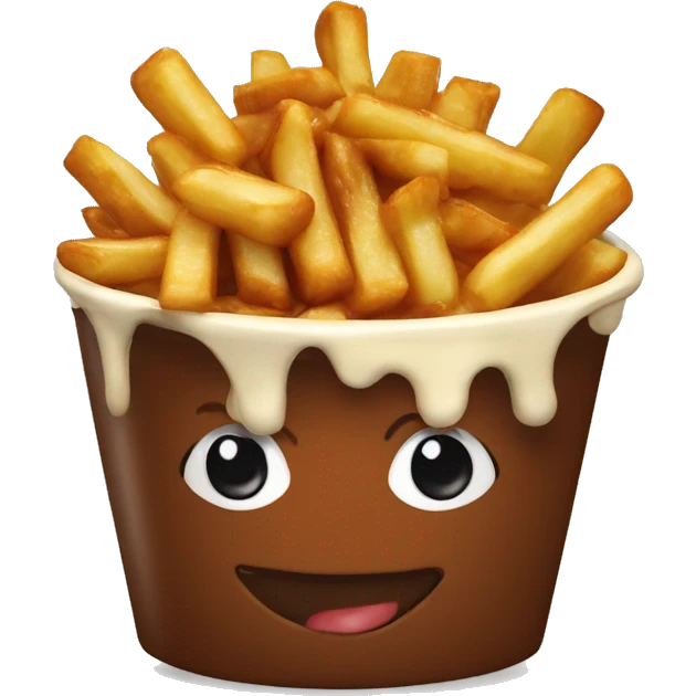 Poutine qui mange du chocolats  emoji