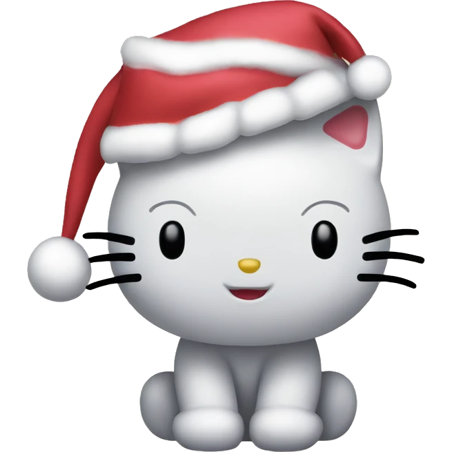 Hello kitty Christmas emoji